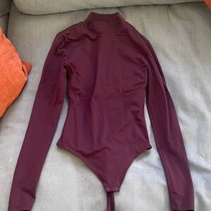 Babaton Plum Long Sleeve Bodysuit